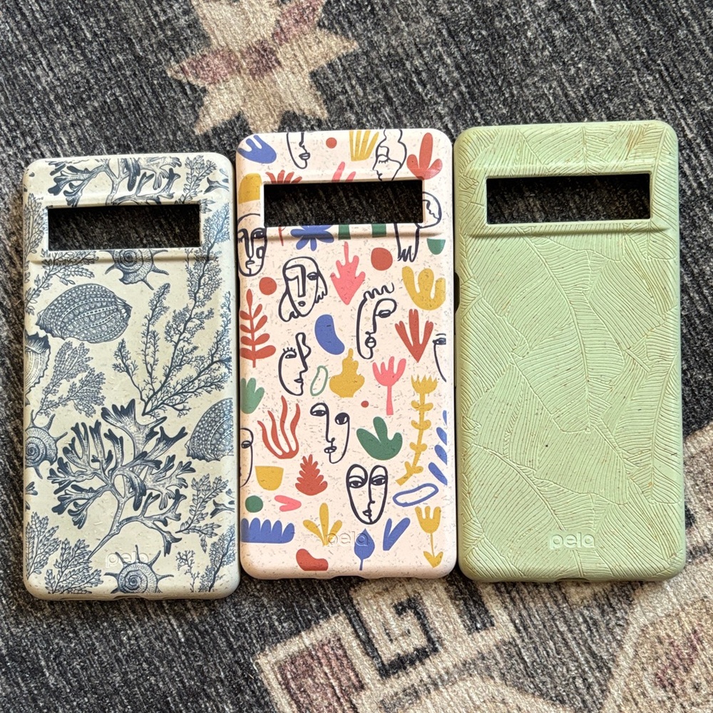 Pela Eco-Friendly Google Pixel 7  Phone Cases Set Of 3